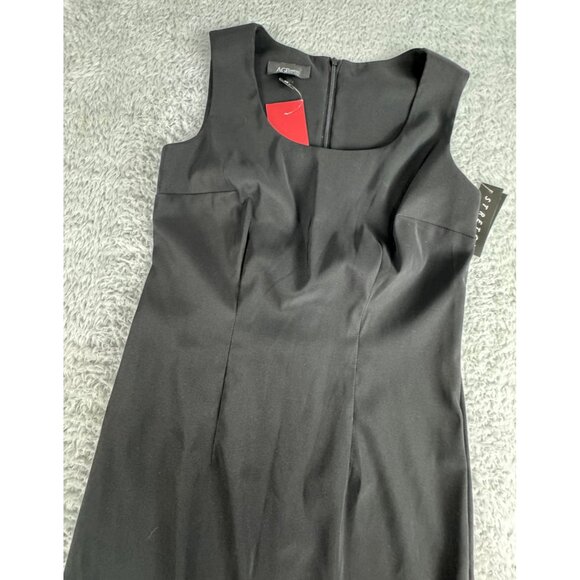 AGB Petite 2-Piece Black Sheath Dress With Vibrant Abstract Print Bolero Jacket - Picture 10 of 16